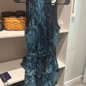 Nicole Miller Shimmering Blue Dress